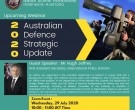 Invitation IKAHAN Webinar: Australian Defence Strategic Update 2020